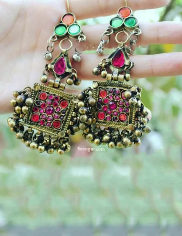 Dazzling Dangling Hanging Jhumki Earrings