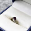 Natural Garnet – 925 Pure Silver Ring for Women