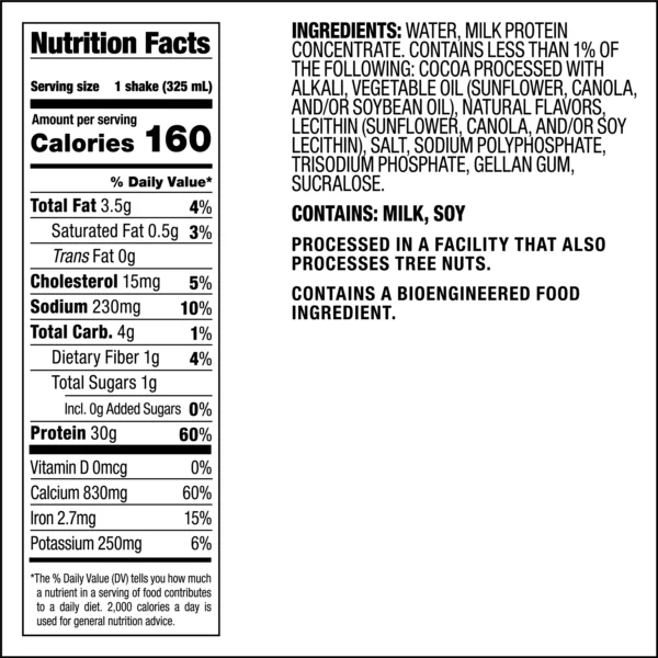 Quest Nutrition Ready To Drink Chocolate Protein Shake 11 fl oz 325ml Per Unit