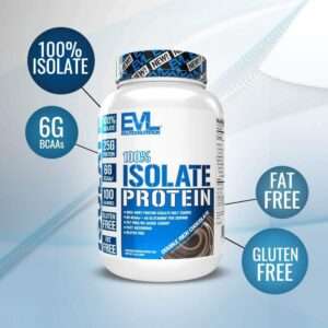 Evlution Nutrition Isolate Whey Protein Powder Drinnk Mix Double Rich Chocolate Flavors 726g