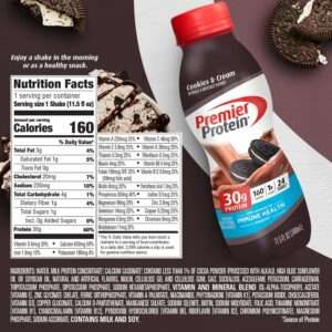 Premier Protein Shake Cookies & Cream Flavored 340ml