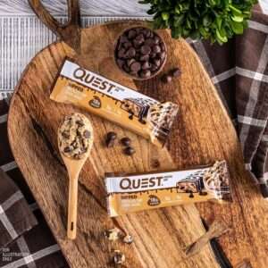 Quest Nutrition Protein Bar Dipped Chocolate Chip Cookie Dough Flavored 50gm 12 Unit x 1 Box