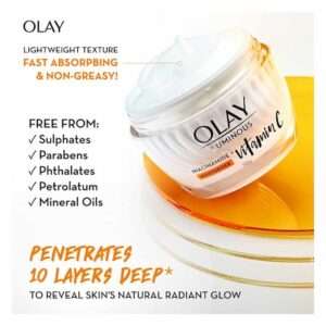 Olay Luminous Niacinamide + Vitamin C Brightening Face Moisturiser Cream 50g Pack size : 50g