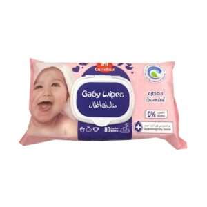 Maf Carrefour Baby Wipes With Aloe Vera, Chamomile & Vitamin (E) 80 Wipes Pack size : 80 Wipes