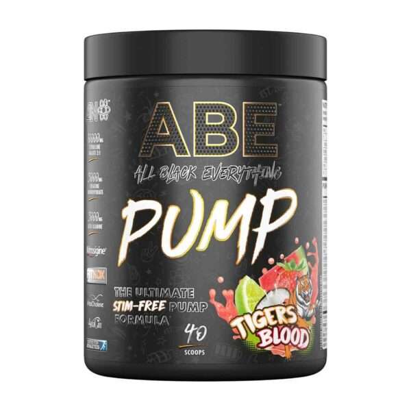 Applied Nutrition ABE Pump Stim Free Tigers Blood Pre Workout Powder 40 Servings 500g