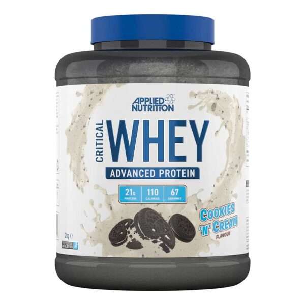 Applied Nutrition Critical Whey Advanced Protein Cookies N Cream Flavoured 67 Servings 2kg