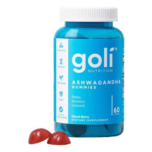 Goli Nutrition Worlds first Dietary Supplement Mixed Berry Ashwagandha Gummies 60 Pieces