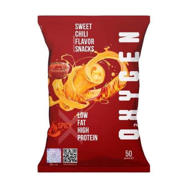 Oxygen High Protein Snacks Sweet Chili Flavor 50gm oxygen