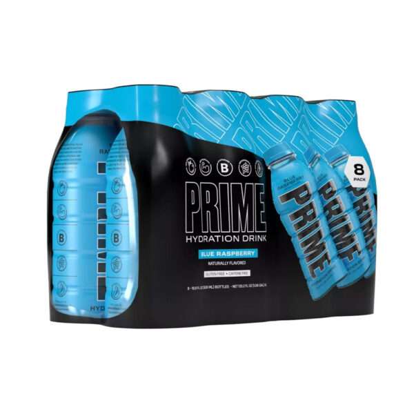 Prime Blue Raspberry Hydration Sports Drink 500ml x 8 Unit Box