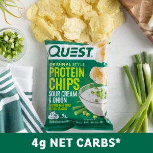 Quest Nutrition Original Style Protein Chips Sour Cream and Onion with Other Natural Flavored 32g